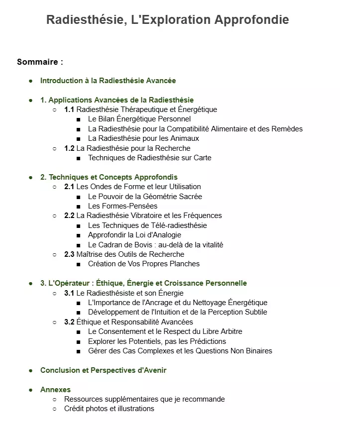 radiesthesie exploration approfondie